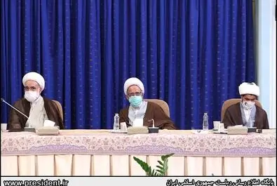 دیدار اعضای جامعه روحانیت مبارز با رییس جمهور