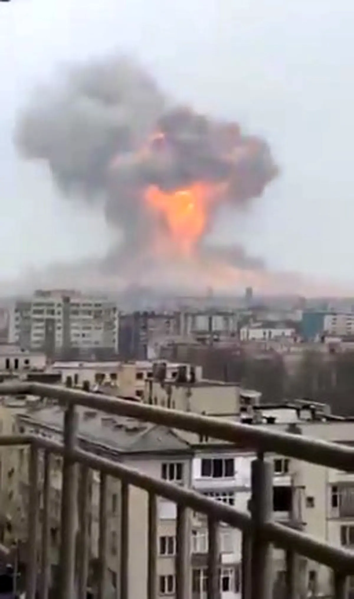 اصابت موشک 26 کلاهکی ایران 