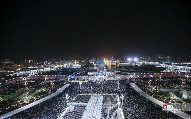 تصاویر دیدنی مراسم خطبه خوانی شب شهادت امام رضا (ع)