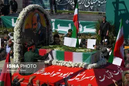 تصاویر تشییع باشکوه پیکر سردار شهید زاهدی در اصفهان