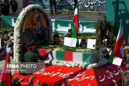 تصاویر تشییع باشکوه پیکر سردار شهید زاهدی در اصفهان