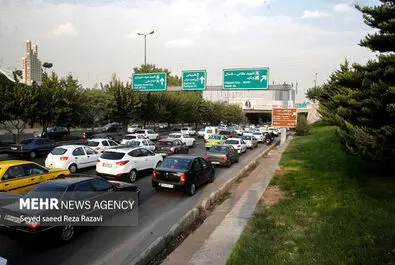 شلوغی و ترافیک تهران