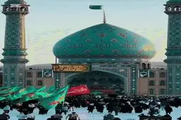 مسجد جمکران به استقبال میلاد امام رضا(ع) رفت