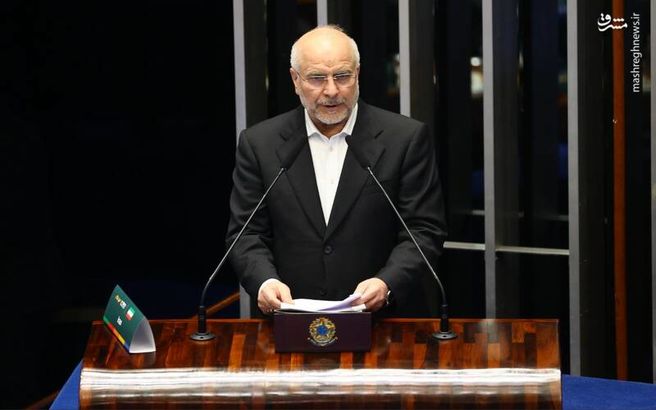 تصاویر قالیباف در اختتامیه اجلاس روسای مجالس بریکس