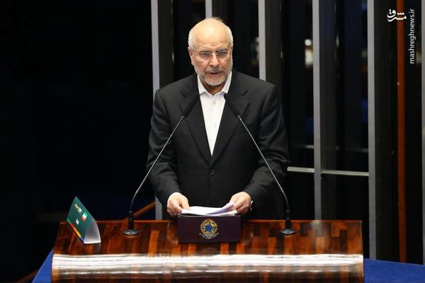 تصاویر قالیباف در اختتامیه اجلاس روسای مجالس بریکس