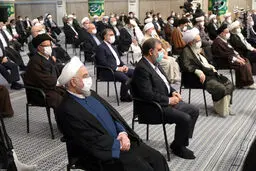 تصاویر حضور روحانی و جهانگیری در دیدار سران قوا با رهبر انقلاب
