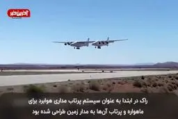 پرواز عجیب ترین هواپیمای جهان بزرگتر از یک زمین فوتبال