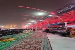 عرض ارادت زائران ایرانی کربلای معلی در شب وفات حضرت ام‌البنین (س)
