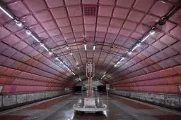 تصاویری دیدنی از زیباترین خط متروی جهان