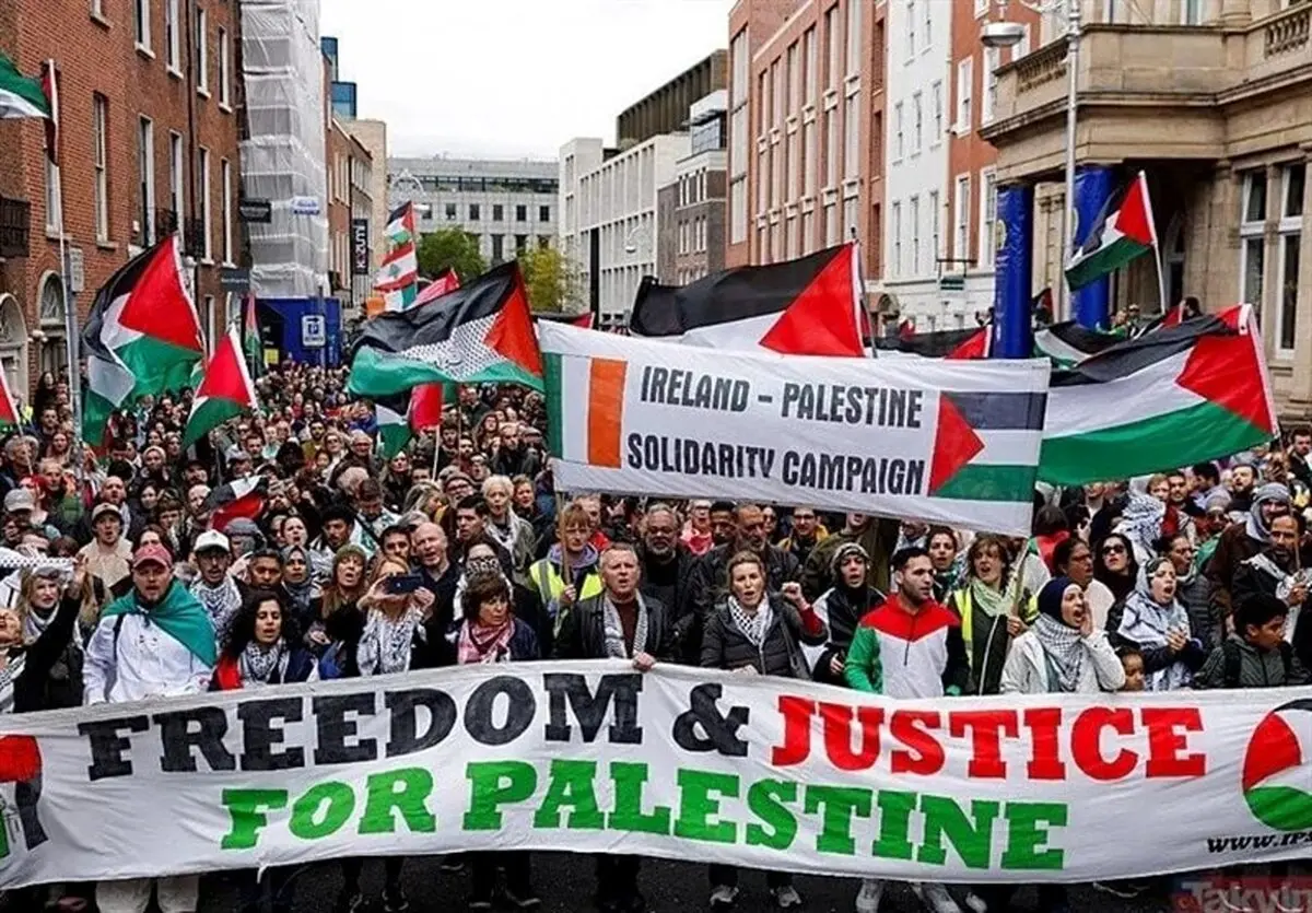 تظاهرات حمایت از فلسطین در اروپا در آستانه سالگرد ۷ اکتبر
