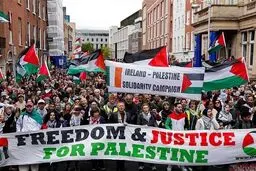 تظاهرات حمایت از فلسطین در اروپا در آستانه سالگرد ۷ اکتبر