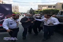  مراسم تشییع پیکر همسر امام موسی صدر در لبنان