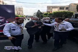  مراسم تشییع پیکر همسر امام موسی صدر در لبنان