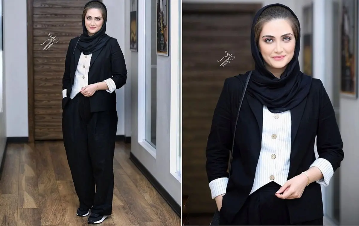 تیپ تینیجری الناز ملک در خیابان | خانم با این کاپشن چرم میلیاردی چه جولونی میده