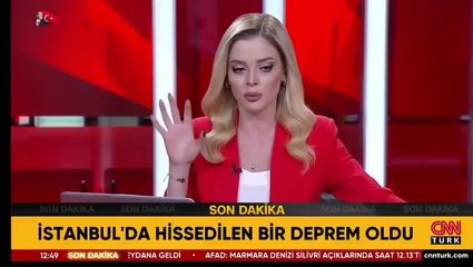 لحظه وقوع زلزله در پخش زنده آنتن تلویزیون ترکیه