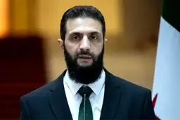 لحظه تبریک گفتن جولانی به مردم سوریه بابت رفع تحریم ها