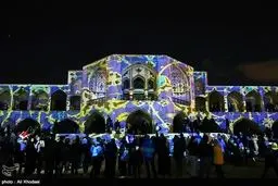 نورپردازی پل خواجو - اصفهان/ تصاویر