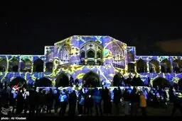 نورپردازی پل خواجو - اصفهان/ تصاویر