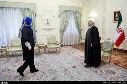 دیدار وزیر امور خارجه استونی با رییس جمهور/ گزارش تصویری