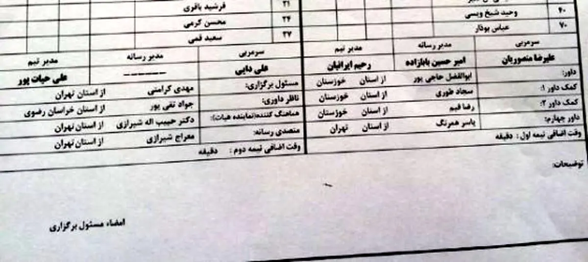 مسئولیت جدید پدر و پسر در لیگ برتر!