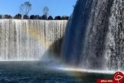 زیباترین آبشار مصنوعی چین/عکس