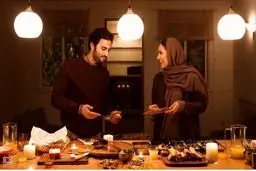 تصویری از پریناز ایزدیار و امیر جدیدی در "هت‌تریک"