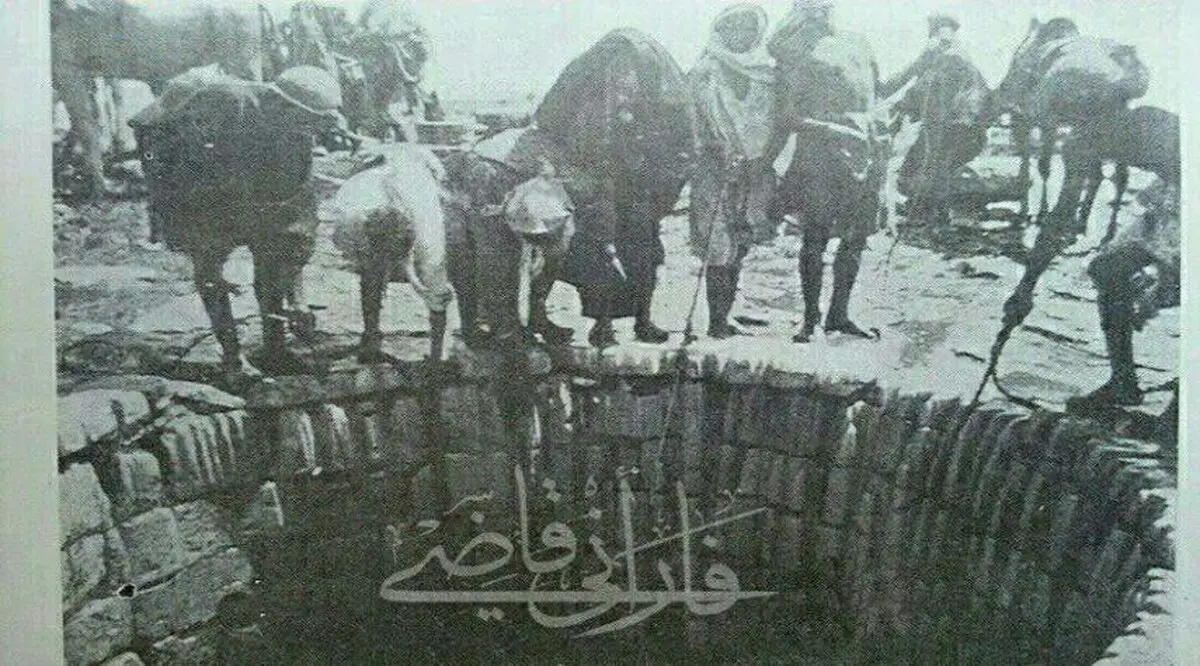 تصویر بی نظیر چاه زمزم مربوط به ۱۰۰سال پیش