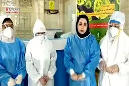 تبریک سال نو از طرف کادر پزشکی فعال در بیمارستان‌های کرونایی