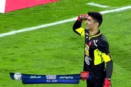 سلام نظامی بیرانوند بعد از برد مقابل استقلال/عکس