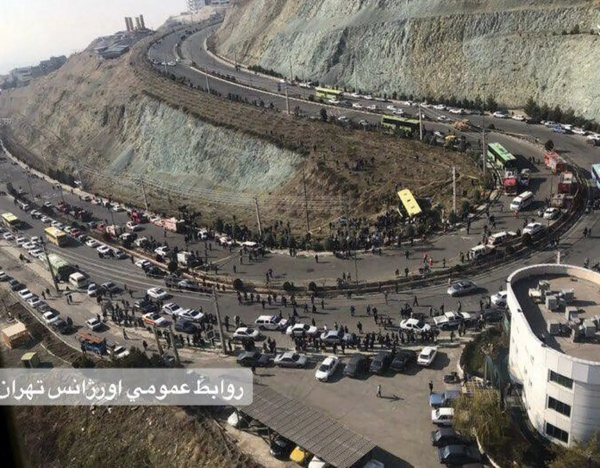 عکس هوایی از محل واژگونی مرگبار اتوبوس دانشجویان/ عکس