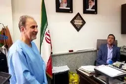 عکس: چهره خندان نجفی در دادسرا