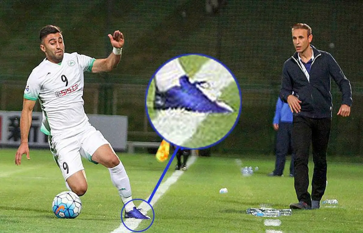 پیام آبی ستاره ذوب آهن به استقلالی‌ها/ عکس