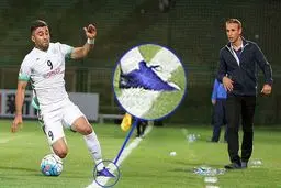 پیام آبی ستاره ذوب آهن به استقلالی‌ها/ عکس