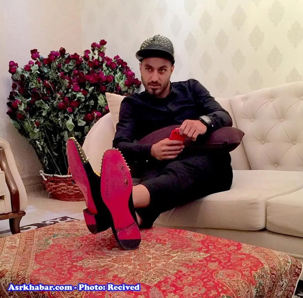 تیپ جالب سوشا مکانی در نیاوران/ عکس