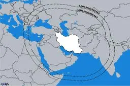 تصویری که وال استریت ژورنال از برد موشک‌های ایران منتشر کرد