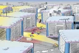 مسکن جدید تهرانی‌ها!/کاریکاتور