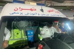 کاپیتان تیم ملی شیشه اورژانس را شکست! + عکس