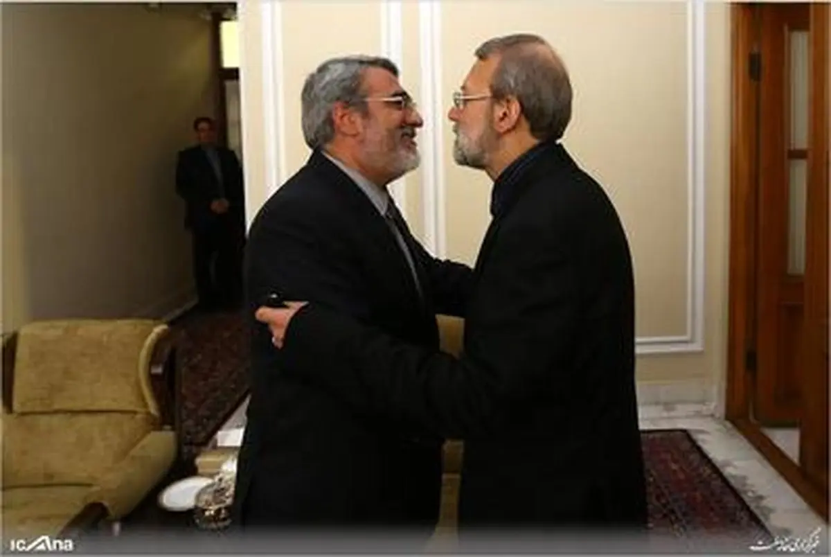 دیدار نوروزی لاریجانی با وزرای روحانی و کدخدایی/تصاویر