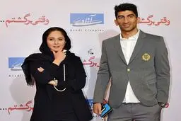 ستاره پرسپولیس در کنار خانم بازیگر/عکس