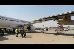 برخورد دو هواپیما در فرودگاه مهرآباد/تصاویر