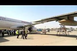 برخورد دو هواپیما در فرودگاه مهرآباد/تصاویر