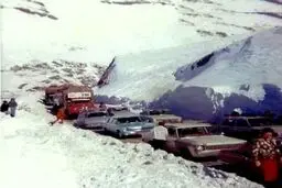 ترافیک در جاده آبعلی در دهه 40/عکس