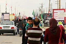 تصاویری از زائران اربعين حسینی در مرز شلمچه