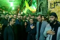 سوگواری احمدی‌نژاد در یکی از هیئت‌های تهران/تصاویر