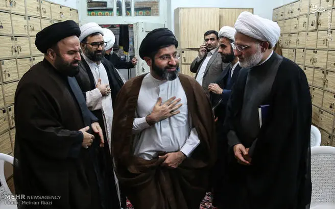 فرزند رهبر انقلاب در مراسم سالگرد آیت الله مهدوی کنی/عکس