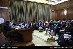 حاشیه‌های تصویری جلسه شورای شهر تهران با حضور آتش‌نشانان و دانش‌آموزان