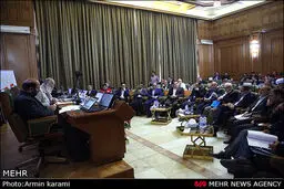حاشیه‌های تصویری جلسه شورای شهر تهران با حضور آتش‌نشانان و دانش‌آموزان