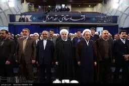 دیدار جمعی از علمای اهل سنت با روحانی/تصاویر