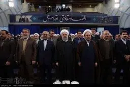 دیدار جمعی از علمای اهل سنت با روحانی/تصاویر
