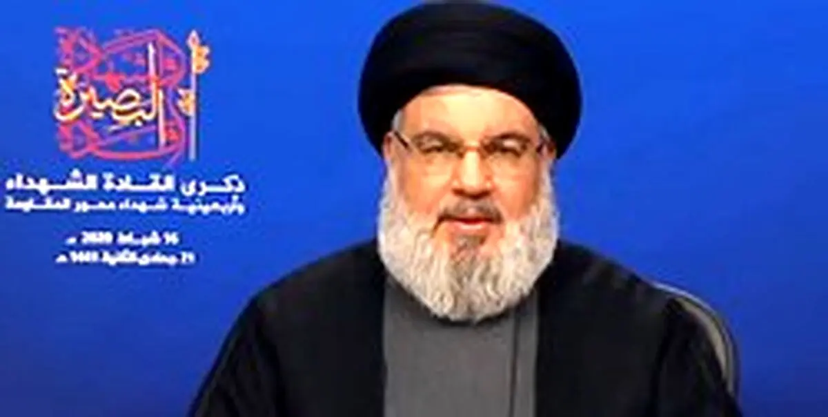 نصرالله: ترور حاج قاسم و طرح معامله قرن دو جنایت آمریکاست؛ راهی جز مقاومت همه‌جانبه نیست